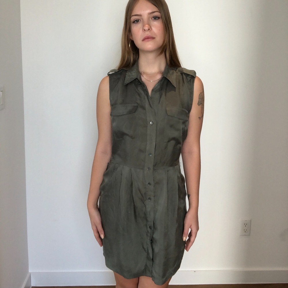 L'Agence Casual Haki dress in very good condition